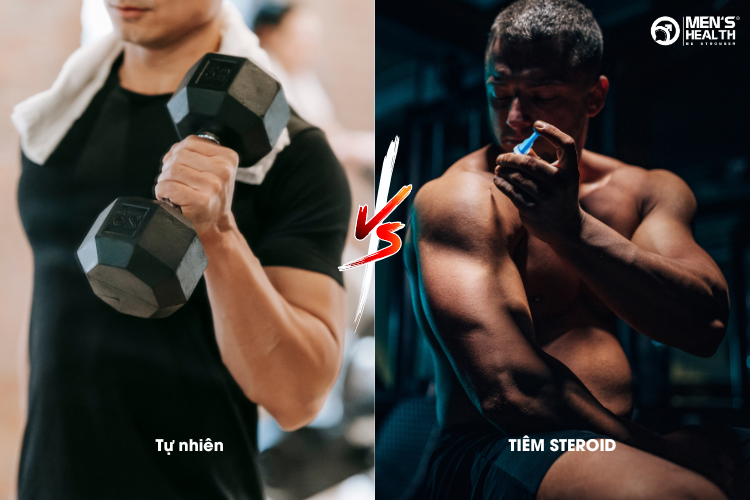 So với phương pháp tăng cơ tự nhiên, tiêm steroid mang lại hiệu quả nhanh hơn